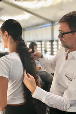 Head of Hair André Märtens auf der Fashionweek Berlin:  (© © André Märtens)