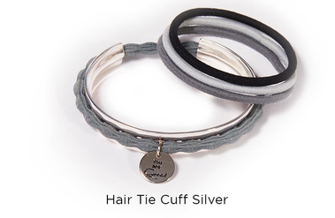 Hair Tie Cuff Silver:  (© © Great Lengths)