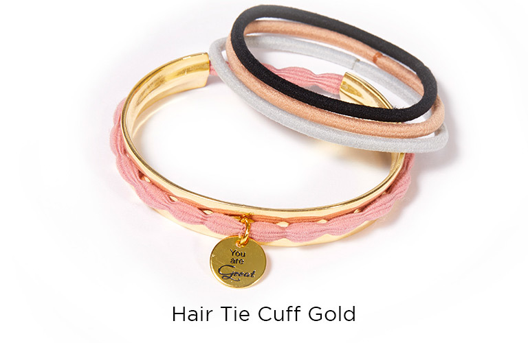 Hair Tie Cuff Gold:  (© © Great Lengths)