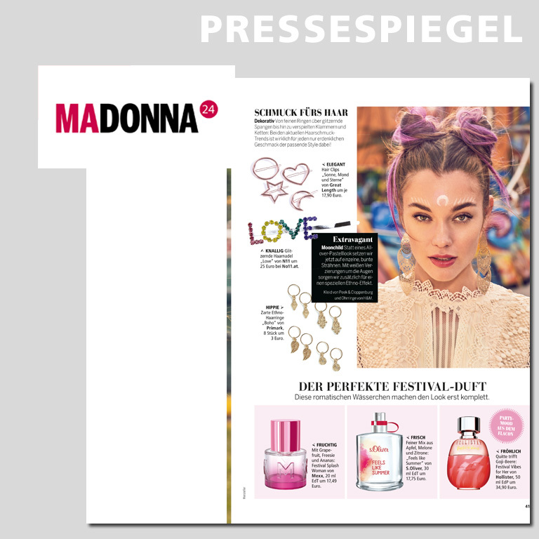 MADONNA, Ausgabe Juni 2019, Seite 40 (© Great Lengths)