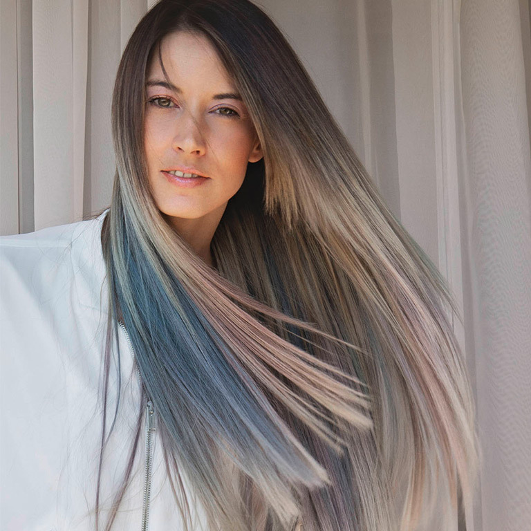 Wundervolles, langes Haar mit Extensions (© Great Lengths)