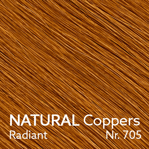 NATURAL Coppers - Radiant - Nr. 705 - 3 Längen (35cm, 45cm, 55cm) (© YOUYOU Hair)