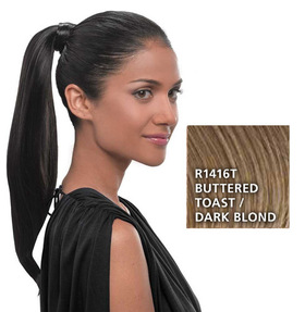 Simply Straight Pony, Buttered Toast:  (© HAIRUWEAR)