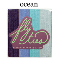 Fly Ties Haarbänder Farbe: ocean
