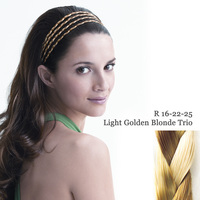 THE 4 BRAID BAND light golden blond trio:  (© Great Lengths)
