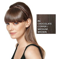 French Braid Band, geflochtenes Haarband, Chocolate Copper