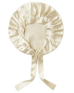 Silk Bonnet - Seidenhaube (100% Seide) Champagne